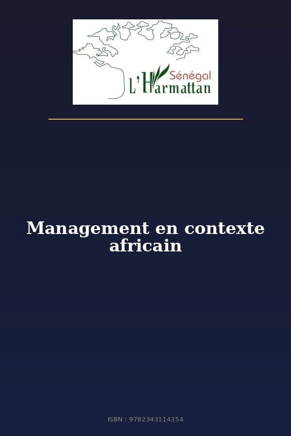 Couverture de « Management en contexte africain »