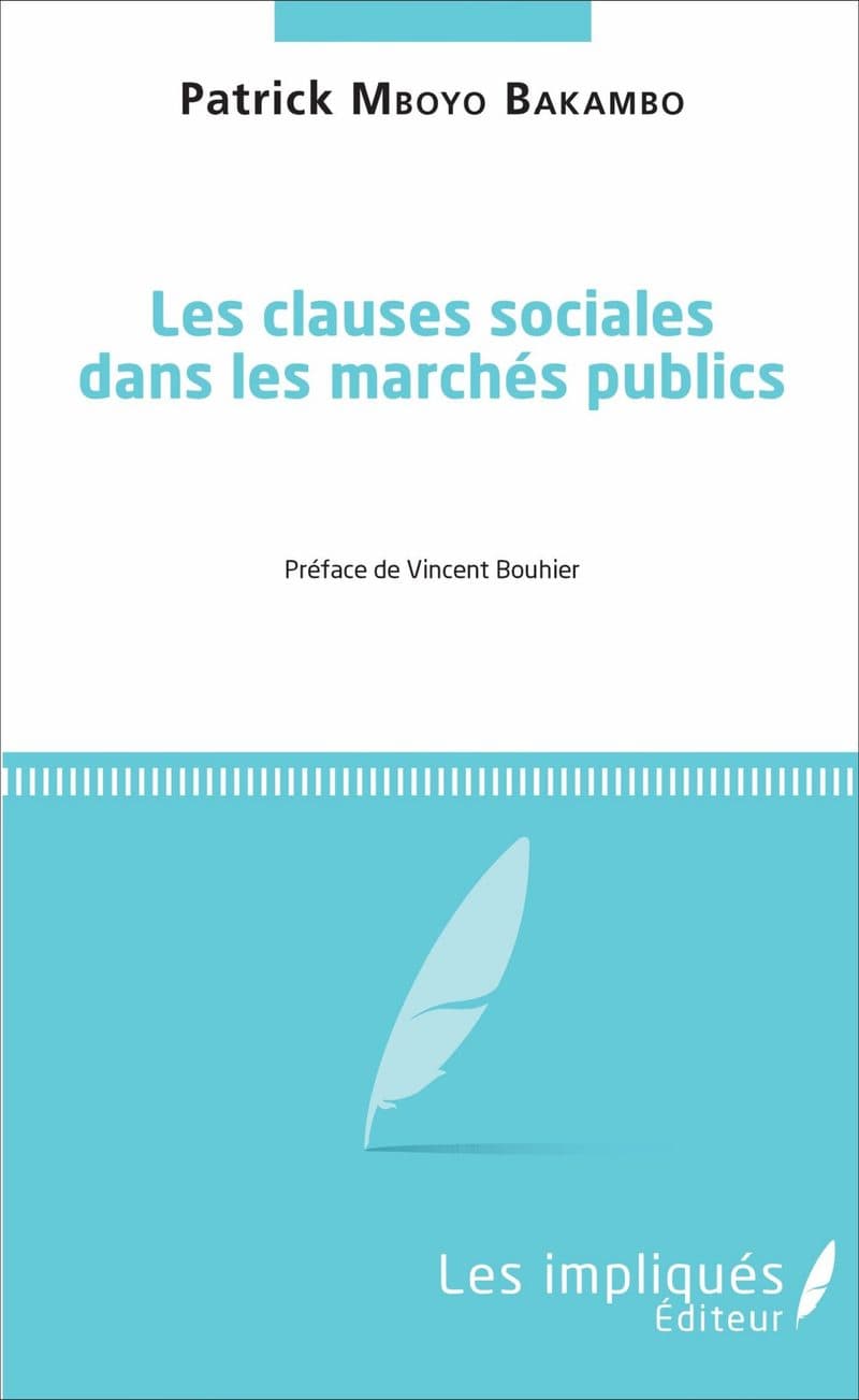 Couverture de « Les clauses sociales dans les marchés publics »