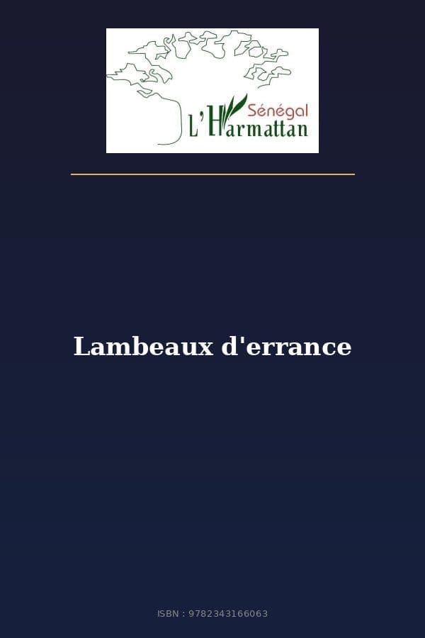 Couverture de « Lambeaux d'errance »
