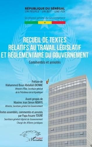 Couverture de « Recueil de textes relatifs au travail législatif et réglementaire du gouvernement »