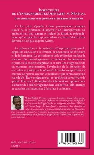 Couverture de « Inspecteurs de l'enseignement élémentaire au Sénégal »