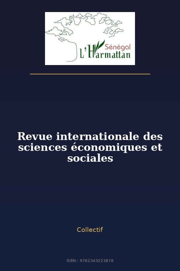 Couverture de « Revue internationale des sciences économiques et sociales »