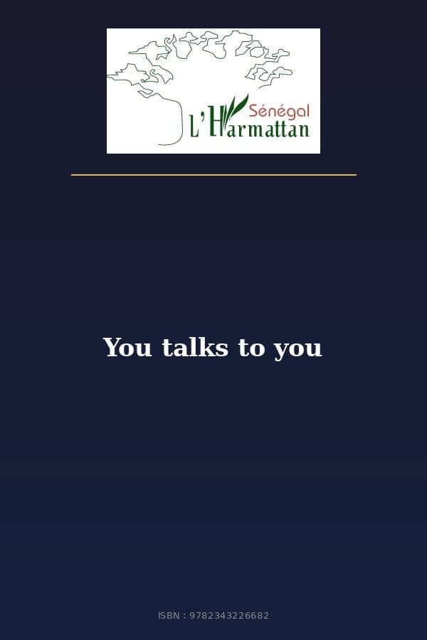 Couverture de « You talks to you »