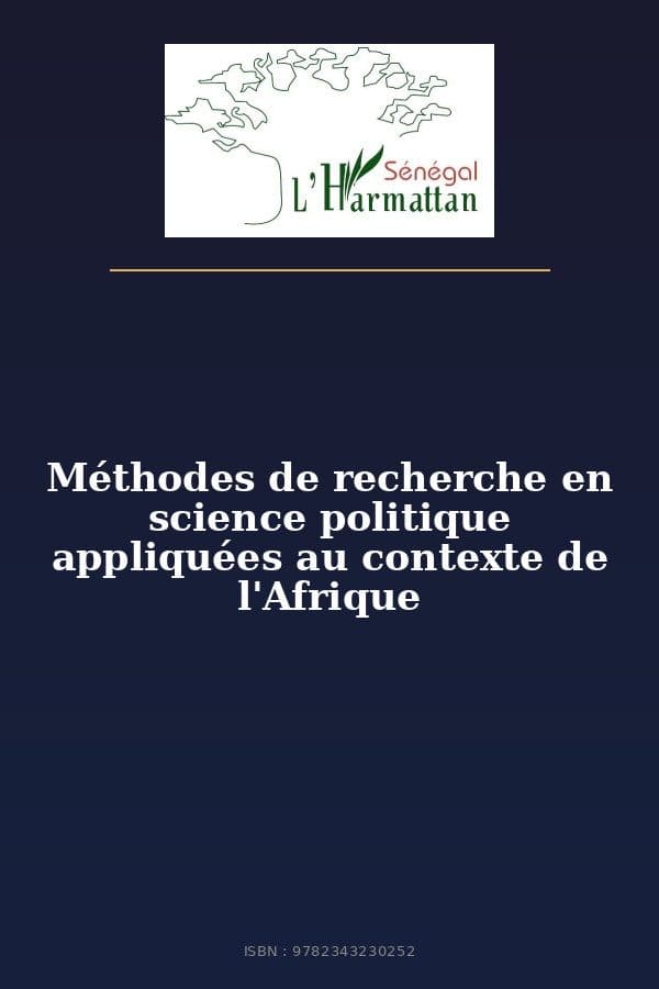 Couverture de « Méthodes de recherche en science politique appliquées au contexte de l'Afrique »