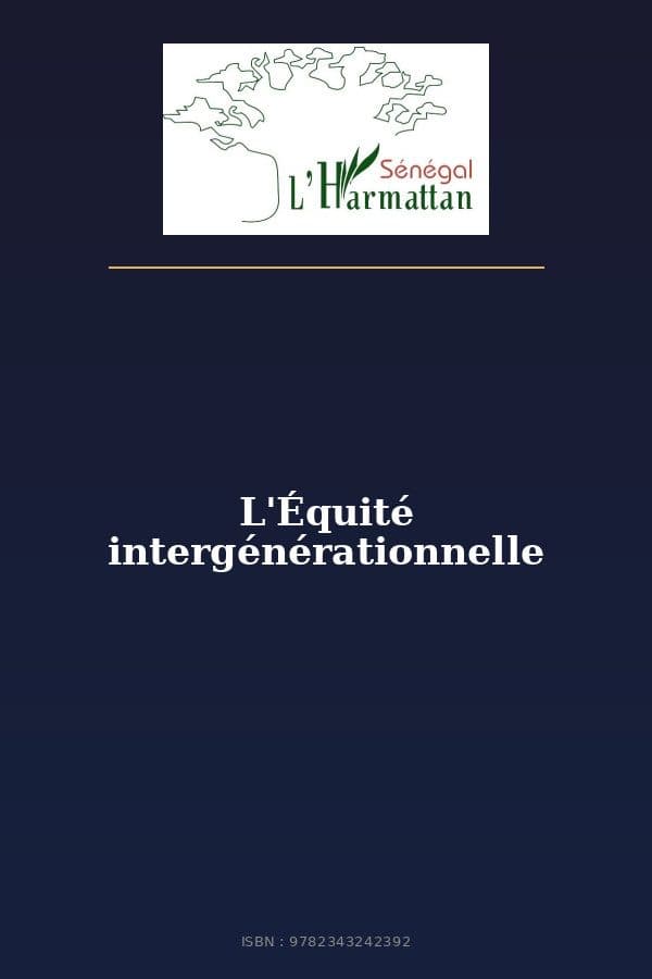 Couverture de « L'Équité intergénérationnelle »