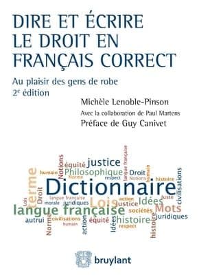 Couverture de « DIRE ET ÉCRIRE LE DROIT EN FRANÇAIS CORRECT »